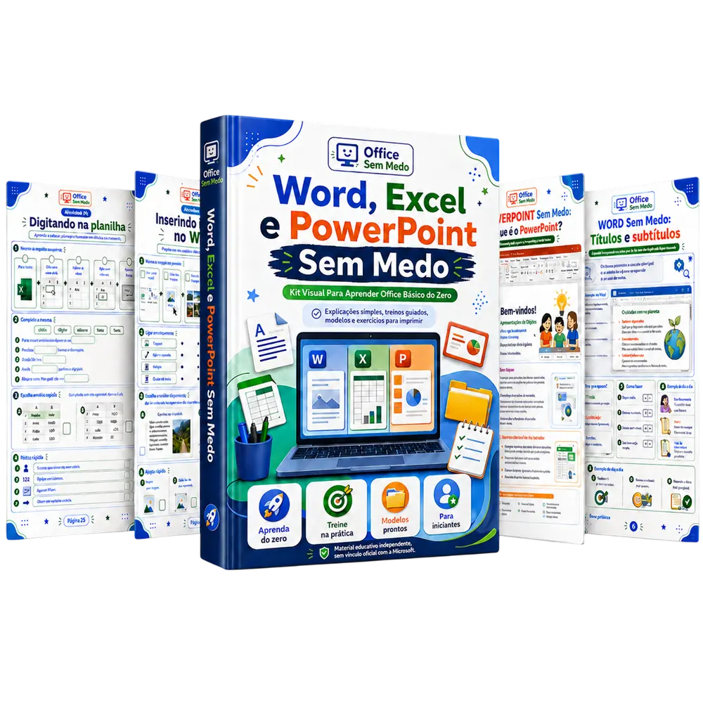 Kit Word, Excel e PowerPoint Sem Medo — Capa e páginas internas