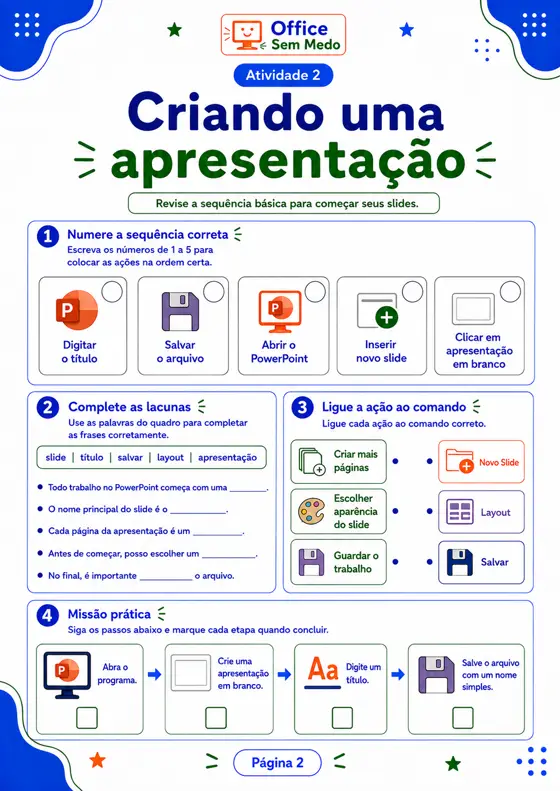 Atividade 2 — Criando uma apresentação