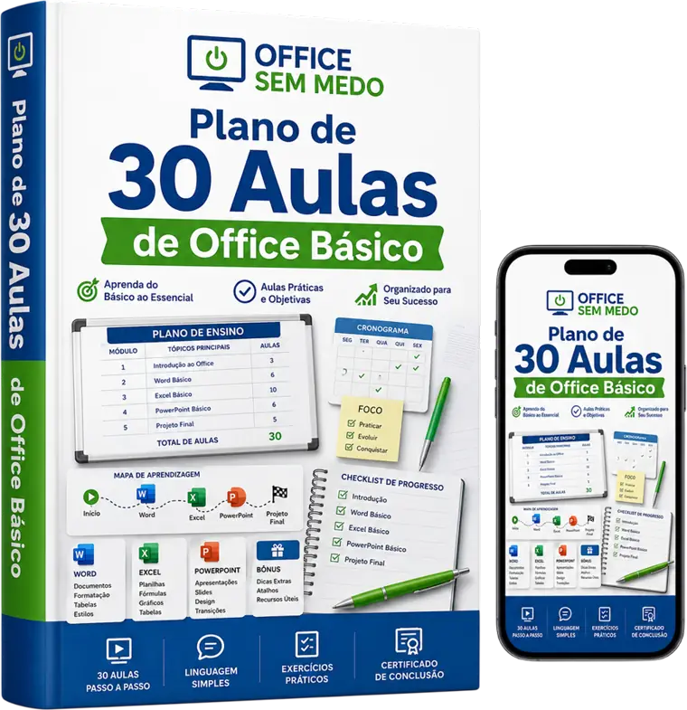 Plano de 30 Aulas de Office Básico